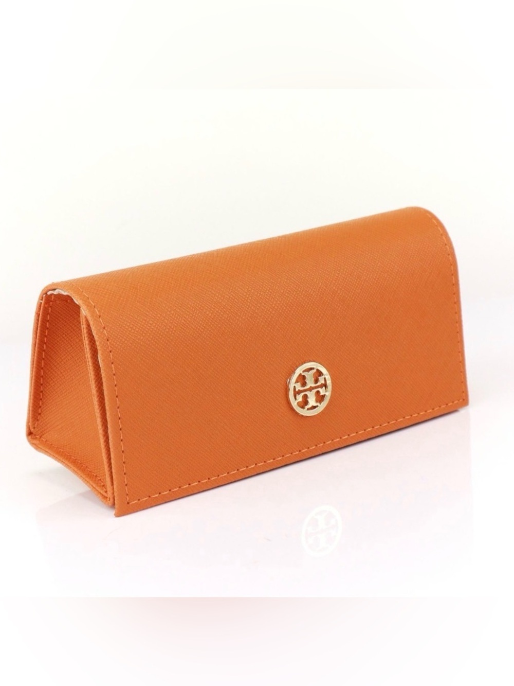 Tory Burch Orange Soft Sunglasses Case w/ Logo - Case Only